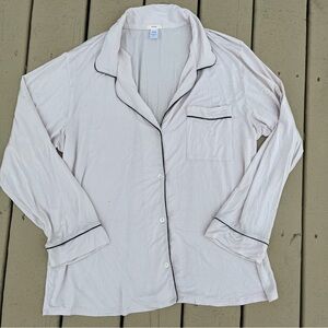 Eberjey pajama top light pink xl